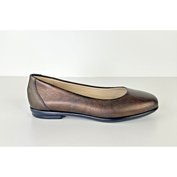 SAS Scenic Bronze Brown Leather Ballet Flats‎ Shoes Womens 7 N - Picture 8 of 11
